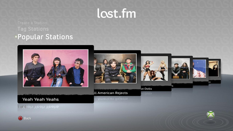 Illustration for article titled More Details on the Xbox 360's Last.fm Implementation
